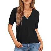 GKBK Women Cropped Short Sleeve Cardigan Lightweight Spring Summer Business Casual Office Knit Sweater 2026