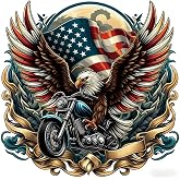 KUKUDEM Eagle and Motorcycle Diamond Art Painting Kits for Adults, 12x12In | Diamond Art Kits for Beginners, 5D DIY Full Drill Gem Craft for Home Decor Gift