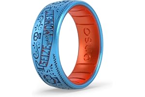 Enso Rings Disney Pixar Collection - Classic Etched Silicone Rings - Comfortable and Flexible Design - 6.6mm Wide and 1.75mm Thick