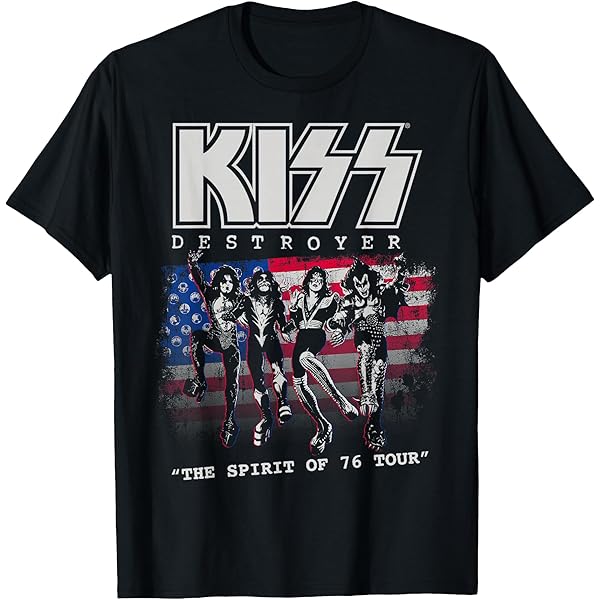Amazon.com: KISS - Alive in 77 T-Shirt : Clothing, Shoes & Jewelry