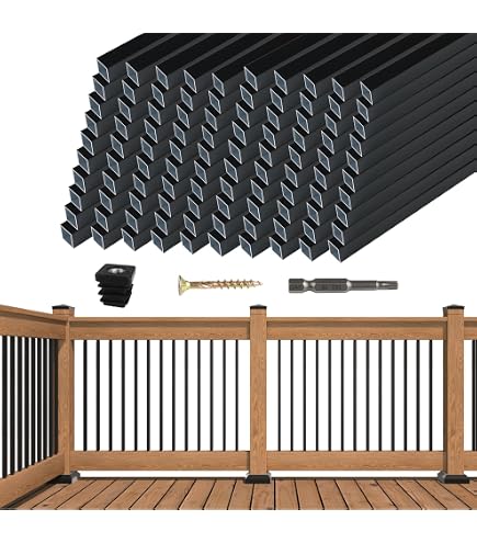 200 Connecteurs De Balustre Deckorators Estate Designer - Noir, Pour Terrasse, Chine