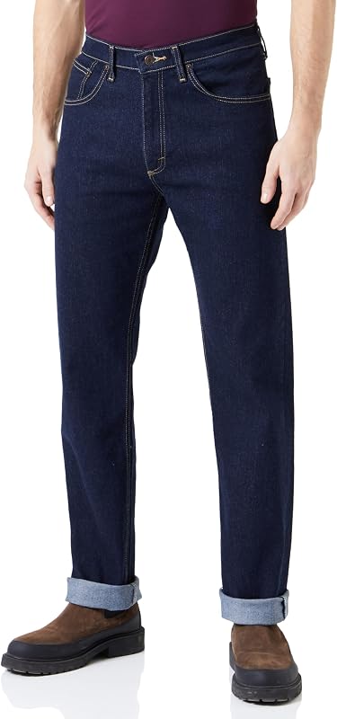 - Jeans Uomo - Vestibilità Dritta Regular - Foundation - Rinse