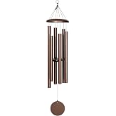 Corinthian Bells 44 Inch Copper Vein Wind Chimes for Outside Deep Tone, Large Memorial Wind Chime, Made in USA