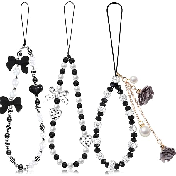 Lot De 6 Breloques Papillon Pour Téléphone - Bracelet En Cristal Et Nylon, Multicolore - Pour Mobile, Appareil Photo