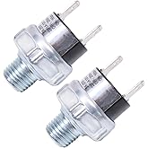 2PCS 165-200psi Air Pressure Switch Tank Mount Thread 1/4" NPT 12V/24V DC 165-200 PSI Air Train Horn Compressor Tank Pressure Control Switch 1/4 inch