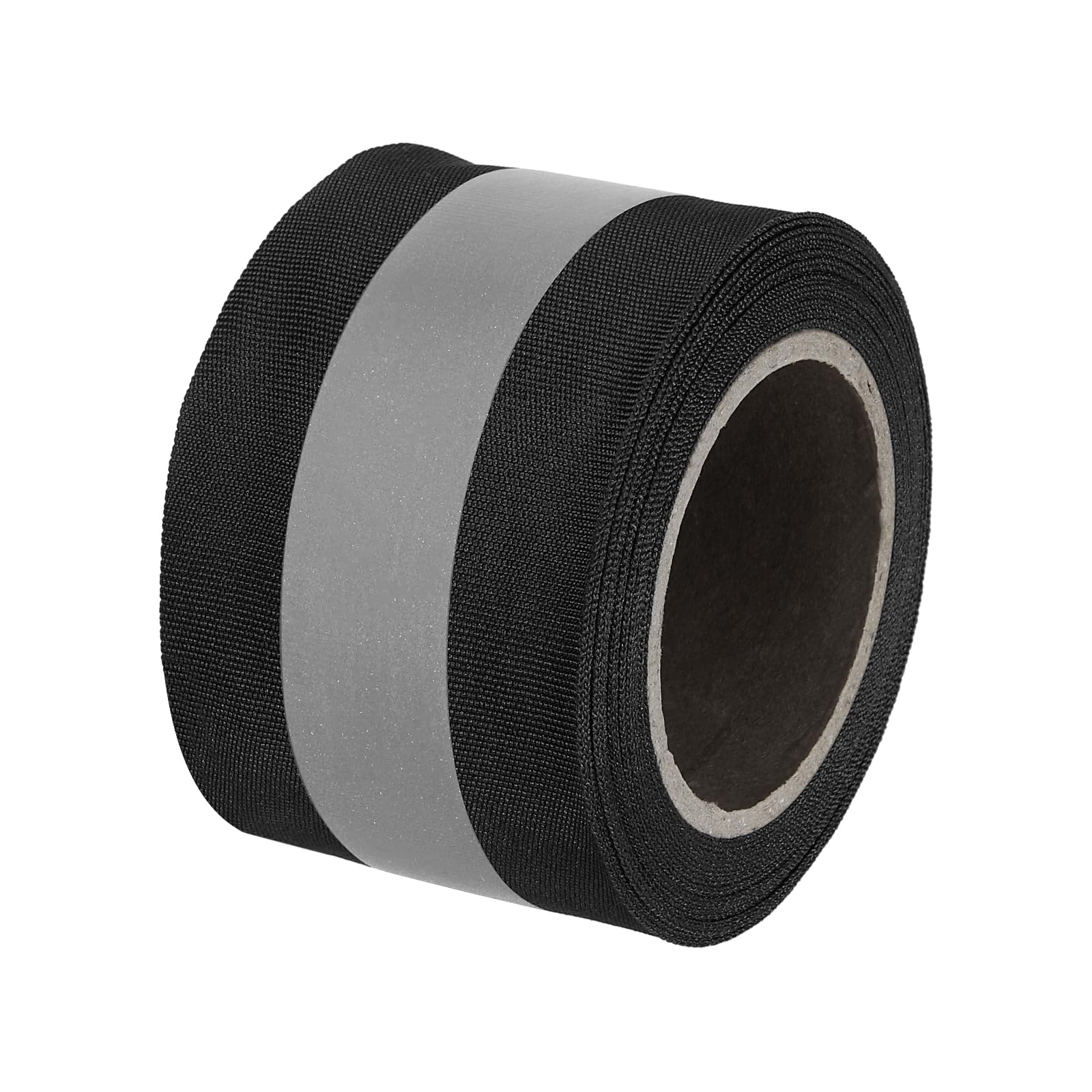 PATIKIL Reflective Tape Strip, 2" x 10Ft High Visibility Reflective Tape Sew-on DIY Warning Safety Fabric Webbing for Clothing Raincoats, Black