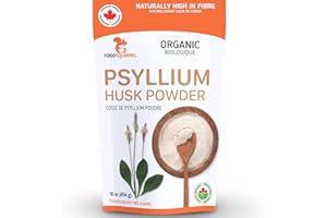 Organic Psyllium Husk Powder 16oz (454g) - Finely Ground, Unflavored Plant-Based Powder for Gluten-Free Baking, Cooking & Smo