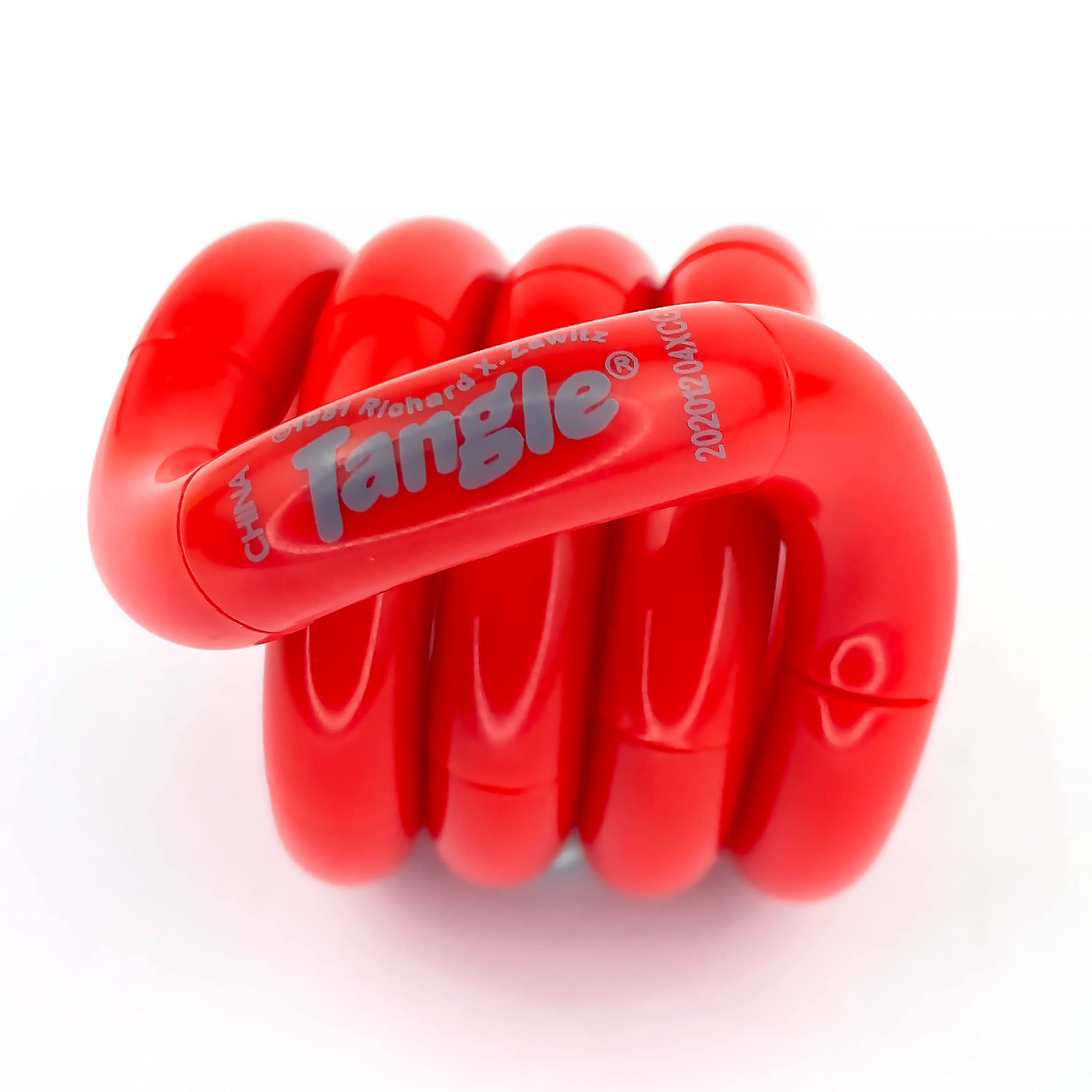 Tangle Jr. Solid Red - Genuine Tangle Fidget - Fidget Toy for Kids and Adults — image 1