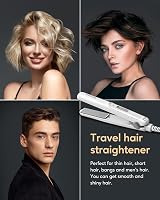 Wavytalk Mini Hair Straighteners Ceramic Travel Dual Voltage White view 5