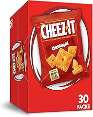 Cheez-It Cheese Crackers, Baked Snack Crackers, Lunch Snacks, Original, 30oz Box (30 Packs)