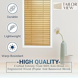 TailorView Customizable Wood Horizontal Cordless
