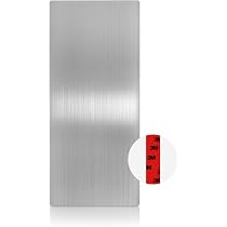 Protecteur Mural Réversible Pour Sèche-mains 5Seconds - 80x40 Cm - Adhésif Fort, Aluminium - Gris/Blanc Protège-mur Sèche-mains