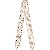 QIUTIMIY 1 Pack Purse Scarf Handbags Skinny Twill Hair Scarves Narrow Neck Scarf Band Women Fashion Accessories Bag Charms