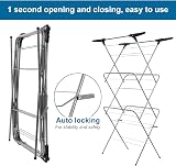 Rainberg 3 Tier Clothes Airer Indoor/Outdoor Drying Rack, 20m Space Saver view 5