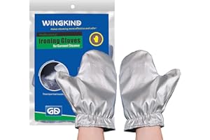 WINGKIND Garment Steamer Ironing Glove Mitt, Anti Steam Heat Resistant Gloves for Clothes Steamer-1 Pair
