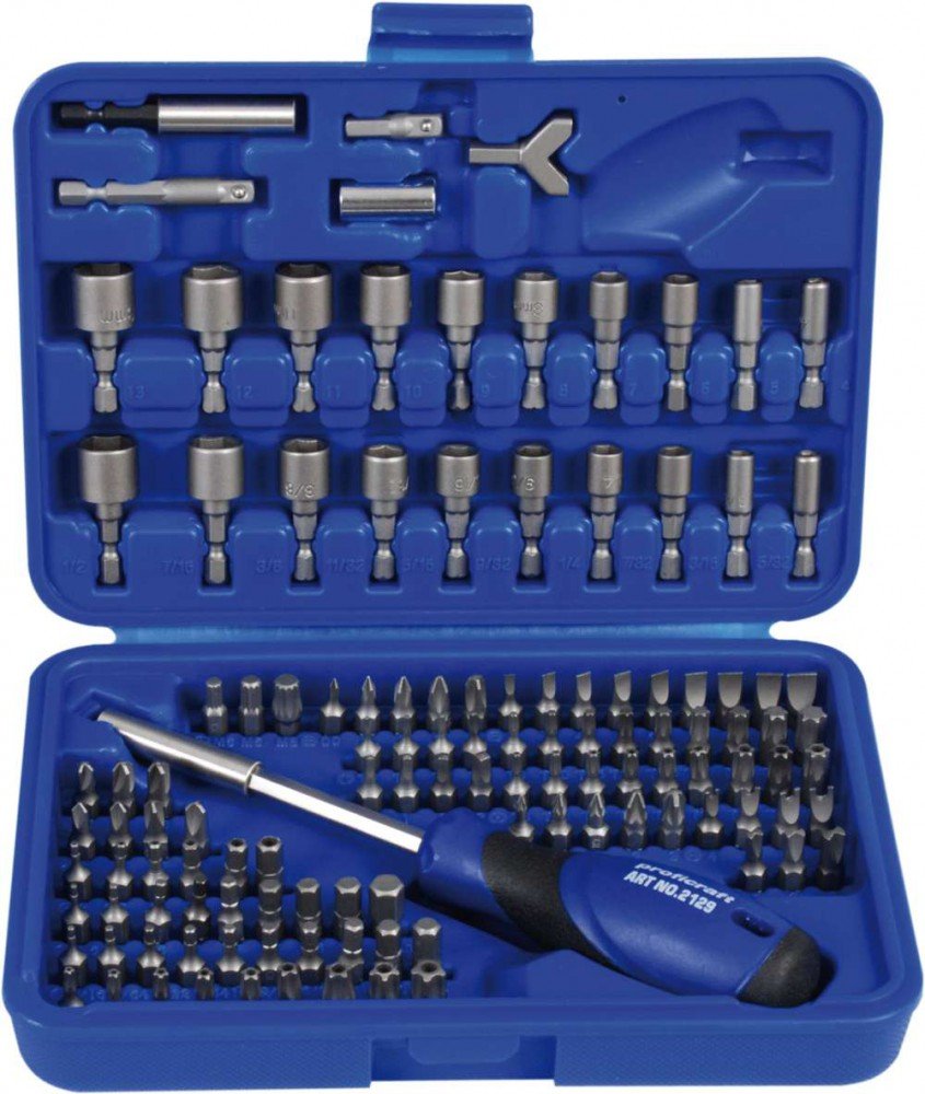 Projahn 3789 Securibit Set 1/4 Inch 122 Pieces