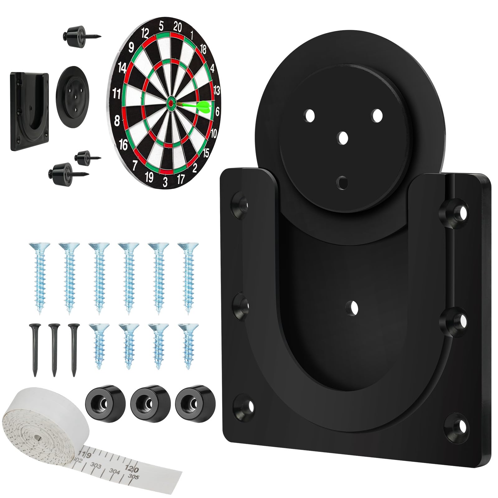 Flintronic Dartboard Bracket Hanging Dartboards, Sturdy Dartboard Mounting Stand Kit for Dartboards Device, Archery Games, Targets, Includes Screws and Stabilisers Dart Board - Easy Install
