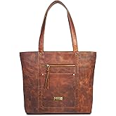 VALENCHI Genuine Real Leather Tote Bag/Purse For Women - Flower Embossed Design | Work, Travel, Leather Handbags, Work, Travel