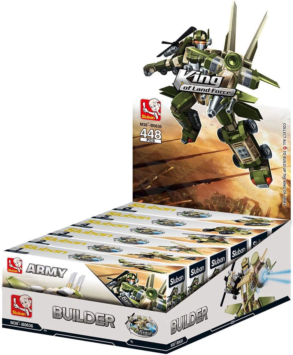 Sluban Builder King of Land Force 6 into1 M38-b0636,Multicoloured,Medium - Image 3