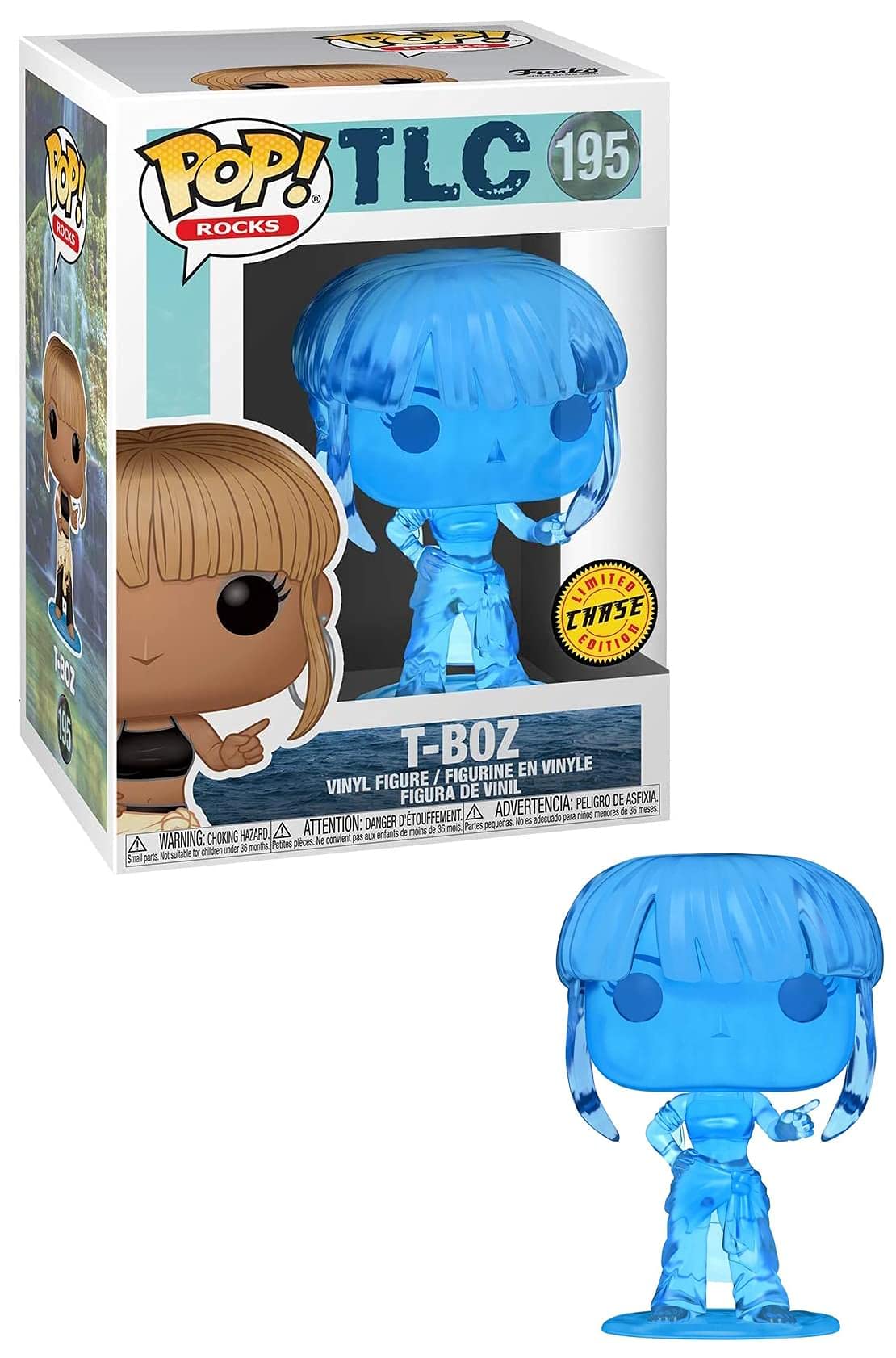 Funko Pop! Rocks: TLC-T-Boz - Tionne "T-Boz" Watkins - 1/6 Odds for Rare Chase Variant - Collectable Vinyl Figure - Gift Idea - Official Merchandise - Toys for Kids & Adults - Music Fans