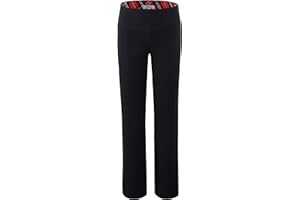 Bienzoe Girls School Uniform Pant: Kids Adjustable Waist Durable Straight Leg Dress Trouser
