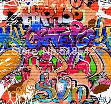 Amazon Com Simple Moda Personalidad Graffiti Ingles Letras Papel