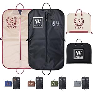 Phexilo Personalized Name Suit Bag for Men, Garment Bag for Closet Storage and Travel, 40" Garment Bags for Men Suit, Long Wo