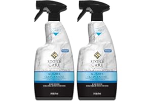 Stone Care International Quartz Cleaner and Polish - 24 Ounce (2 Pack) - Clean & Shine Your Quartz Countertops Islands and Stone Surfaces with UV Protection