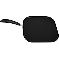 Black Aluminum Nonstick Gourmet Square Griddle (11inch)