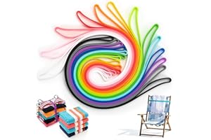 13Pcs Towel Bands for Beach Chairs, Stretchable Elastic Beach Towel Bands, Windproof Rubber Holder Strap for Cruise and Swimm