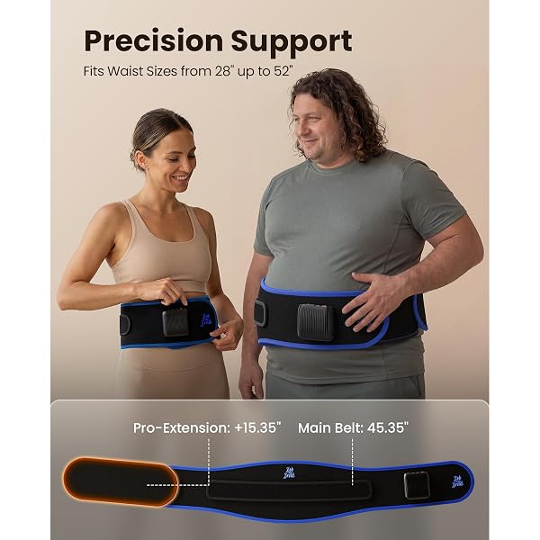 BOB AND BRAD THERMORED HEATING PAD BELT MASSAGER FOR LOWER BACK SUPPORT, FSA CORDLESS WEARABLE NEAR INFRARED HEAT & RED LIGHT LUMBAR BACK WRAP WITH ADJUSTABLE VIBRATION HSA ELIGIBLE, GIFT FOR FAMILY