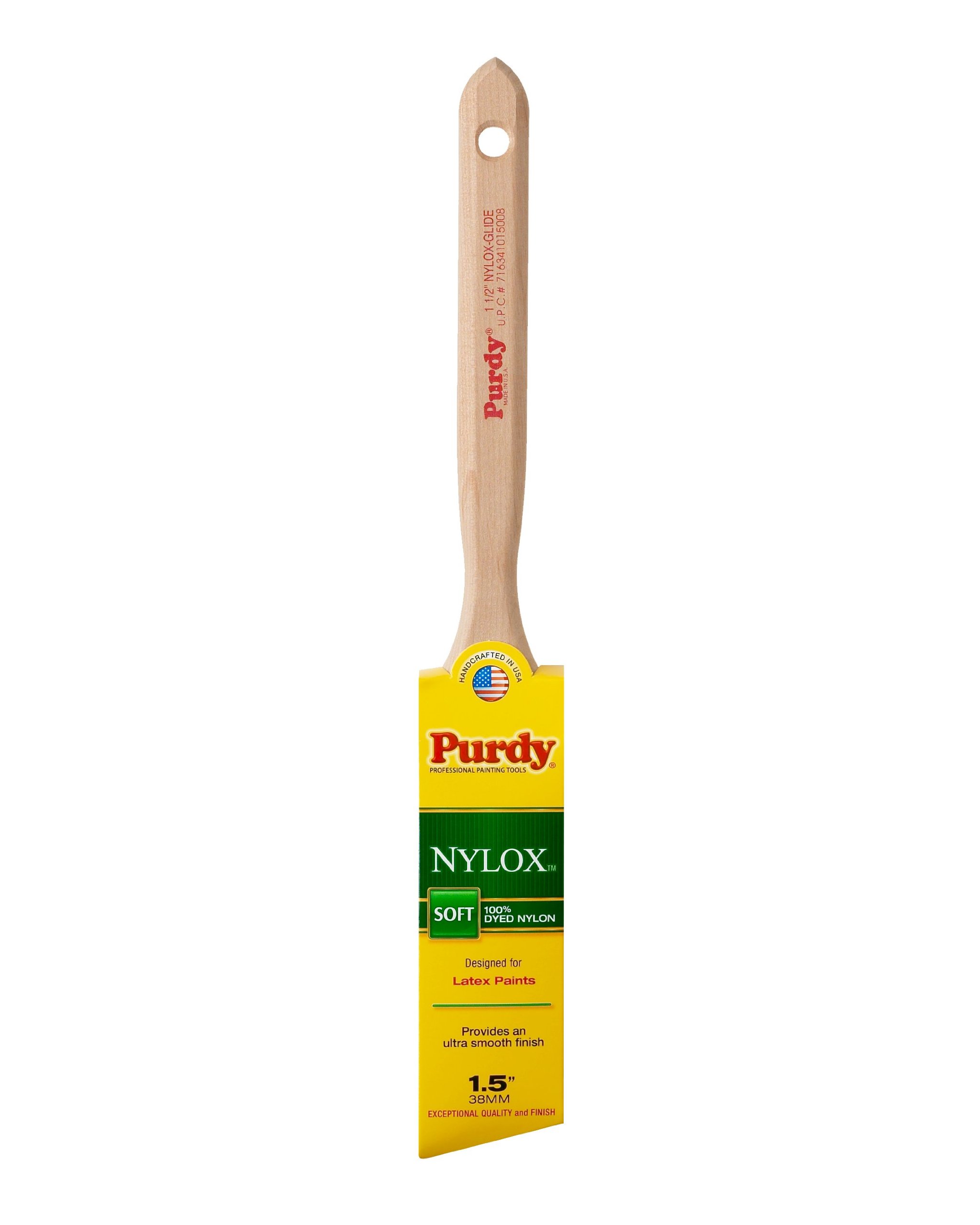6-Pack of 1-1/2” Purdy 144152215 Nylox Glide Angled Sash Paint Brush, Tynex Nylon