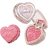 Flower Knows Bunny Garden Embossed Blush,Talc-Free Bright Pink Satin Powder Blush,Highly Pigmented,Buildable & Blendable Formula,Radiant Cheek Color for a Lively Glow,Gift-Worthy(S01 Pink Doll)