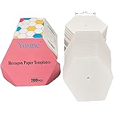Yosine 200pcs 2 Inch Paper Piecing Paper for Quilting DIY Patchwork Sewing Crafts,Quilting Templates for Quilting Accessories