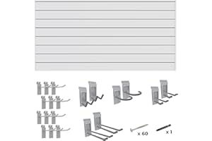 CrownWall 6" Basic Bundle (8x4 ft) with 20-Piece Locking Hook Kit (Dove Grey)