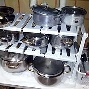 HOMFA Almacenaje bajo fregadero Estantería para armario de fregadero