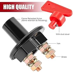 Quick Battery Disconnect Switch Rotary Brass with