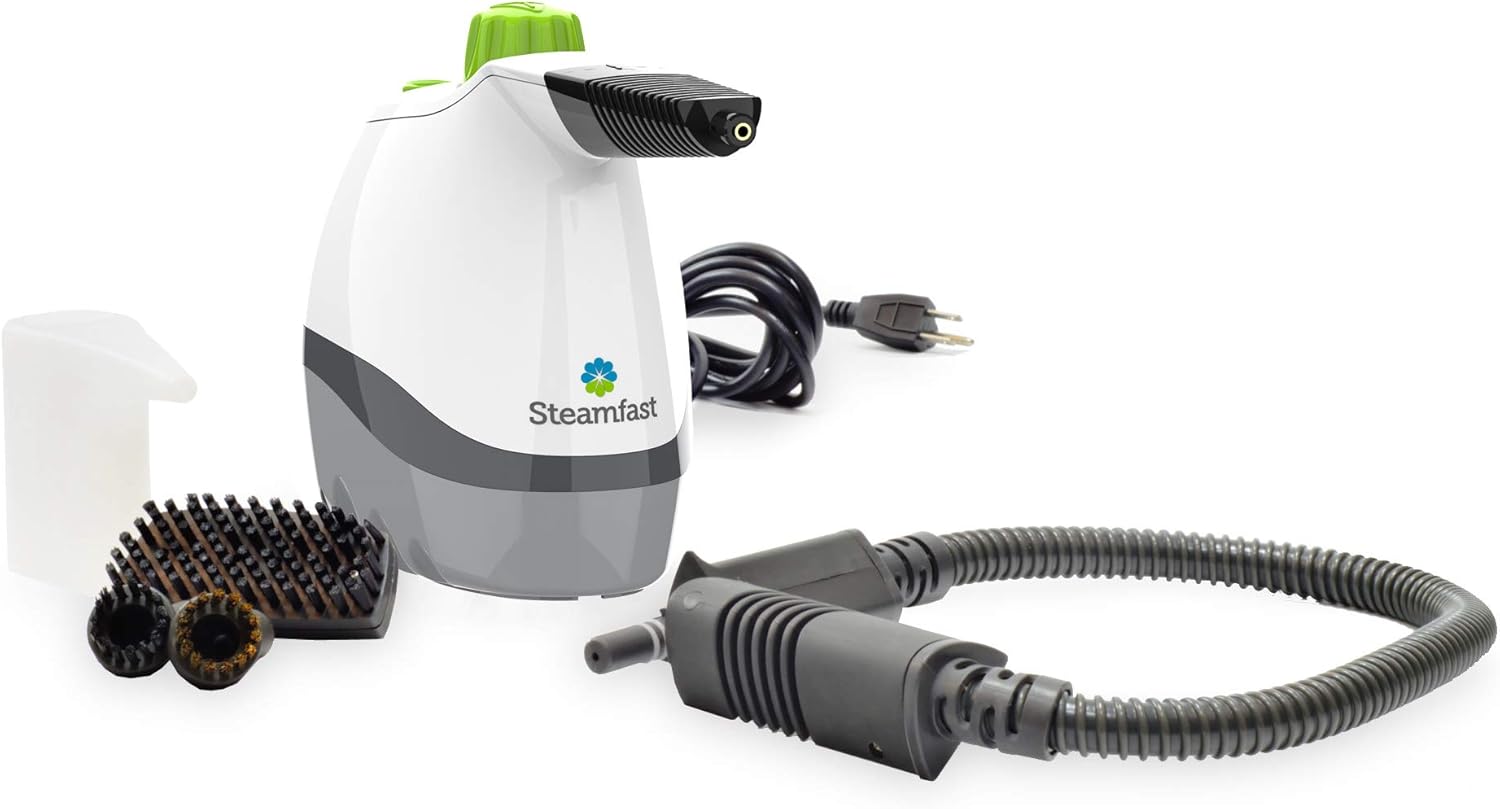 Steamfast SF-210 Steam Cleaner with 6 Accessories, Handheld, White