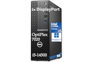 Dell OptiPlex 7020 Desktop Computer SFF, 7000 Small Dekstops PC, 16GB DDR5, 512GB PCIe SSD, 14th Gen Intel 14-Core i5-14500, 2 DisplayPort, WiFi6E, BT, HDMI, Type-C, Windows 11 Pro