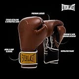 Everlast Unisex Classic Training Boxing Gloves Brown 16oz view 4