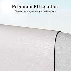 Aothia Large PU Leather Desk Pad Protector