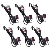 TOPDC 22" 10A Fused Ring Terminal 6 PCS Harness Quick Connect Extention Cord for Battery Charger/Maintainer