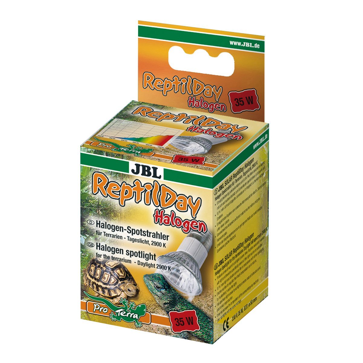 JBL ReptilDay Halogen 35 W, Halogen spotlight with daylight full spectrum