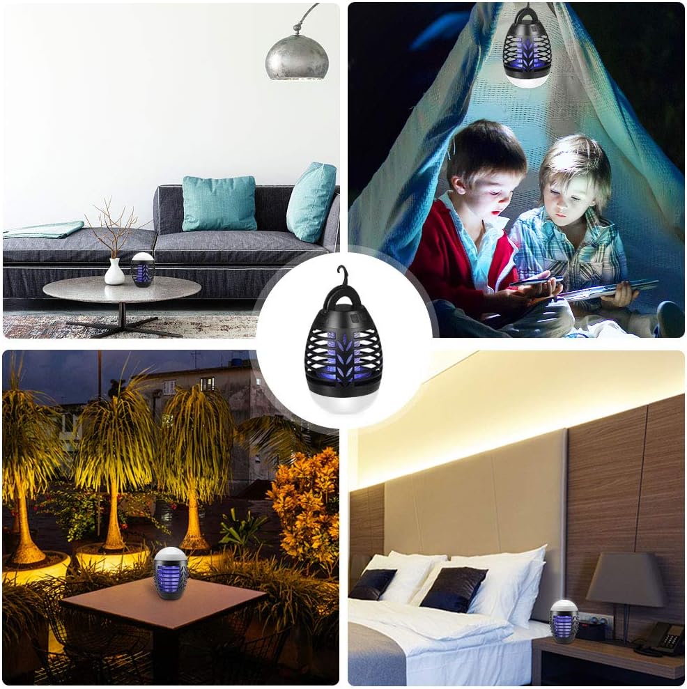 Jardinage Mixigoo Lampe Anti Moustique Jardin Bureau 2 En 1 Moustique Tueur Lampe Usb Rechargeable Portable Uv Tueur De Moustiques Tente Lumiere Ipx6 Impermeable Lanterne De Camping Pour Maison Camping Jardin Ram Mount Co Uk
