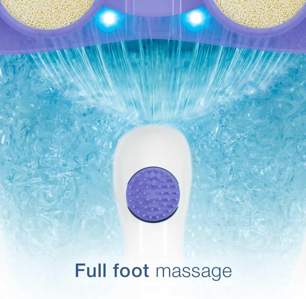 Conair Waterfall Pedicure Foot Spa with Lights, Bubbles, Massage Rollers : Beauty