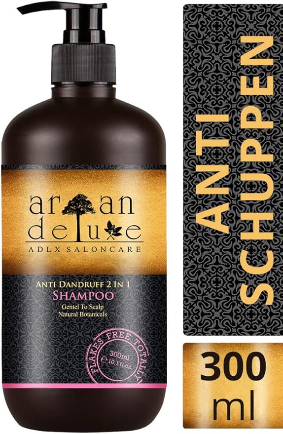 Argan Deluxe AntiDandruff Shampoo in hairdresser quality 300 ml Help