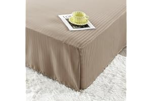 HENGWEITEXT Queen Size Bed Skirt Split Corners,Pleated Bed Skirt with Split Corners,Queen Size Ruffle Bed Skirt Split Corners,Easy Fit,Fade Resistant,Wrinkle Free,Tailored Drop