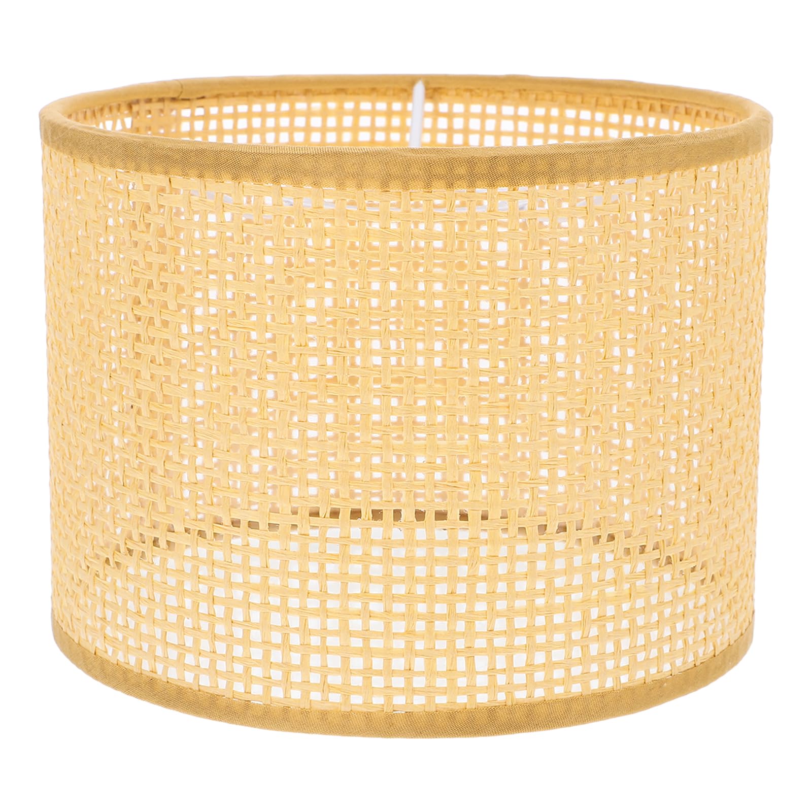 NUOBESTY Wicker Lampshade Woven Lampshade Rattan Woven Rattan Lamp Guard Cover Replacement Accessories Lamp Protective Cover Rustic Light Shade