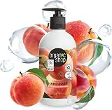 Organic Shop Nourishing Hand Soap Rose & Peach 500ml Gentle Cleansing Softens view 2