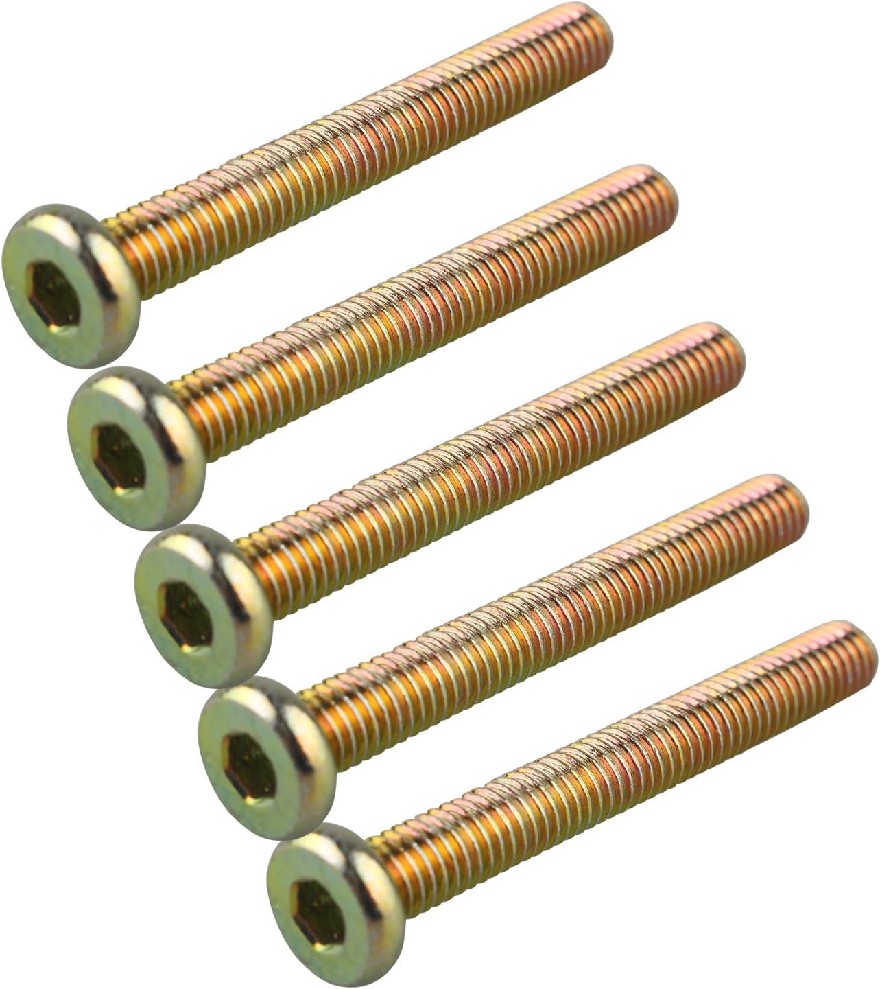 Lot De 25 Vis à Tête Cylindrique Creuse (boulons) M6 X 35mm, Acier, Par Uxcell